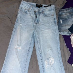 kendall and kylie straight leg jeans size 0/24